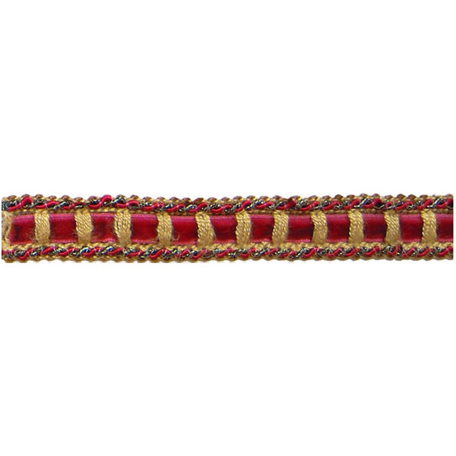 Westmore 9 Berry by Stout Designer Trim Enchantment Trim 78% Polyester 22% Cotton CHINA Horizontal: 0 and Vertical: 0 0 in - Swanky Fabrics -