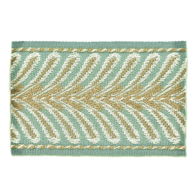 Mamzer 5 Seagrass by Stout Designer Trim Insights Trim 63% Spun Viscose 37% Polyester CHINA Horizontal: 0.5 and Vertical: 0 2.63 in - Swanky Fabrics -