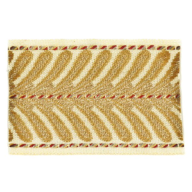 Mamzer 7 Toffee by Stout Designer Trim Insights Trim 63% Spun Viscose 37% Polyester CHINA Horizontal: 0.5 and Vertical: 0 2.63 in - Swanky Fabrics -