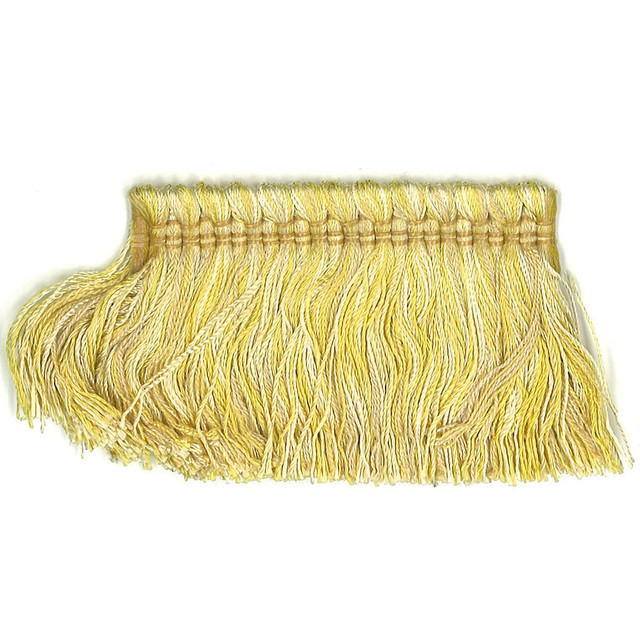 Debonair 10 Amber by Stout Designer Trim Art Of Design Trim-2 Brush Fringe 100% Spun Viscose CHINA Horizontal: 0 and Vertical: 0 2 in - Swanky Fabrics -