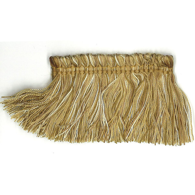 Debonair 30 Honey by Stout Designer Trim Art Of Design Trim-2 Brush Fringe 100% Spun Viscose CHINA Horizontal: 0 and Vertical: 0 2 in - Swanky Fabrics -