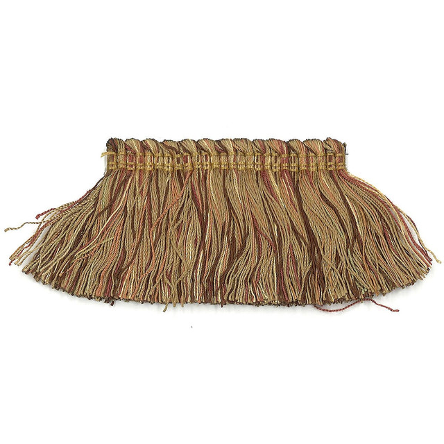 Debonair 33 Rosewood by Stout Designer Trim Art Of Design Trim-2 Brush Fringe 100% Spun Viscose CHINA Horizontal: 0 and Vertical: 0 2 in - Swanky Fabrics -