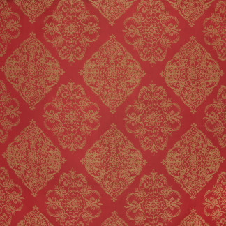 Made Famous Scarlet by Carole Designer Fabric Treasure Trove 100% Polyester CHINA N/A Horizontal: 14 1/4" and Vertical: 16 1/2" 55" - Swanky Fabrics -