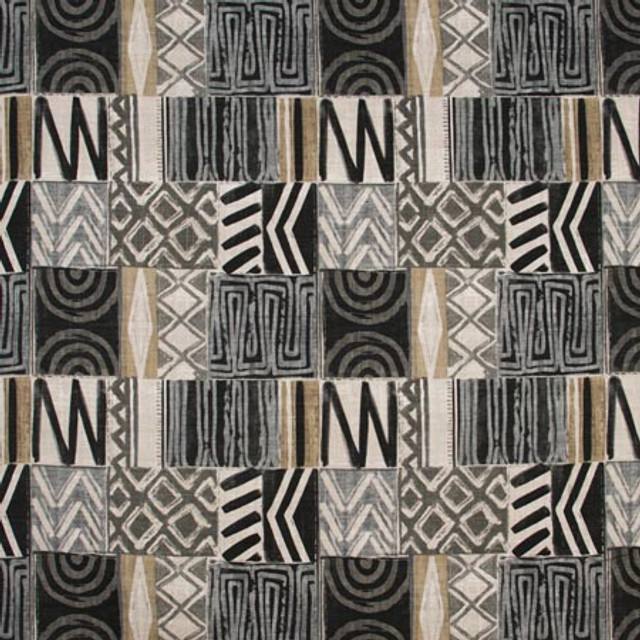 This Is It Stone by Carole Designer Fabric ONYX & IVORY 75% Cotton, 25% Linen- Soil Repellent Pakistan Passes 20,000 Double Rubs Wyzenbeek Horizontal: 18" and Vertical: 18" 55" - Swanky Fabrics - This Is It Stone by Carole Designer Fabric ONYX & IVORY 75% Cotton, 25% Linen- Soil Repellent Pakistan Passes 20,000 Double Rubs Wyzenbeek Horizontal: 18" and Vertical: 18" 55" - Swanky Fabrics -