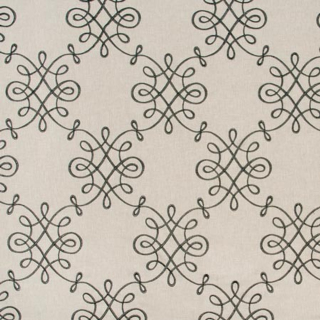 State Of Grace Mocha by Carole Designer Fabric ONYX & IVORY 60% Polyester, 30% Cotton, 10% Linen India N/A Horizontal: 13" and Vertical: 15 3/4" 50" - Swanky Fabrics -