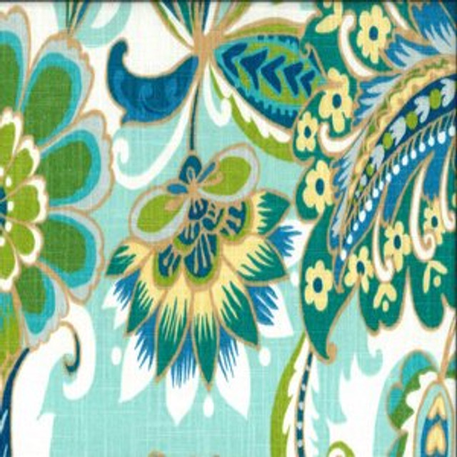 Arson Lagoon by Norbar Designer Fabric 100% COTTON UAE 16 1/2"V 15"H 54 - Swanky Fabrics -