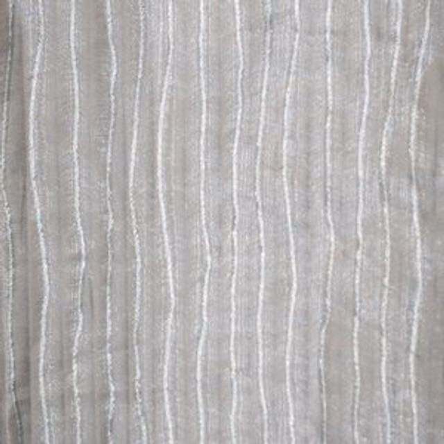 Gala Silver B407 by Norbar Designer Fabric ALLURE 54% LINEN 46% POLYESTER TURKEY 12 1/4"V 7 1/2"H 116" - Swanky Fabrics -