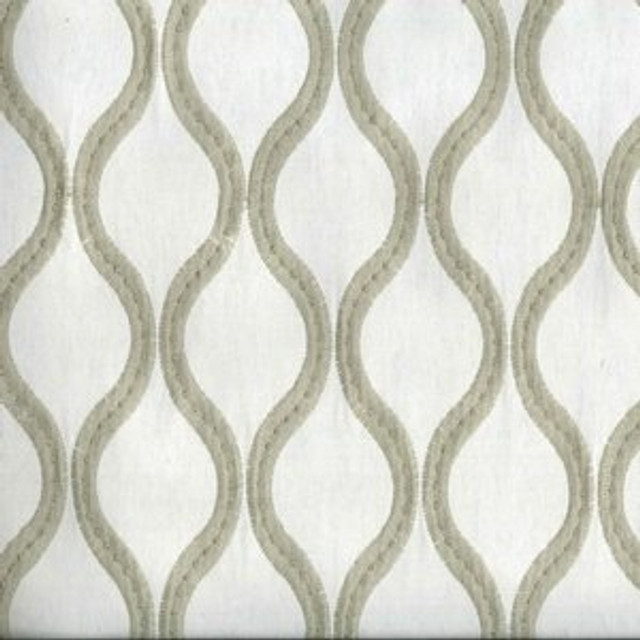 Roger Beige by Norbar Designer Fabric 85% COT 12% POLY 3% ZARI INDIA V-4 H 3 3/4 52 - Swanky Fabrics -