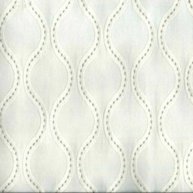 Roger Ivory by Norbar Designer Fabric 85% COT 12% POLY 3% ZARI INDIA V-4 H 3 3/4 52 - Swanky Fabrics -