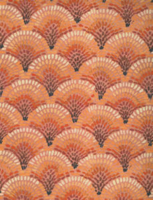Snapper Coral 36 by Norbar Designer Fabric PRISM BRIGHTS 65% POLYESTER/ 35% COTTON SPAIN 7 7/8"V 7 7/8"H 54 - Swanky Fabrics -
