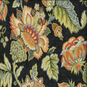 Triumph Onyx 99 by Norbar Designer Fabric 100% COTTON PAKISTAN 27"V 27"H 54 - Swanky Fabrics -