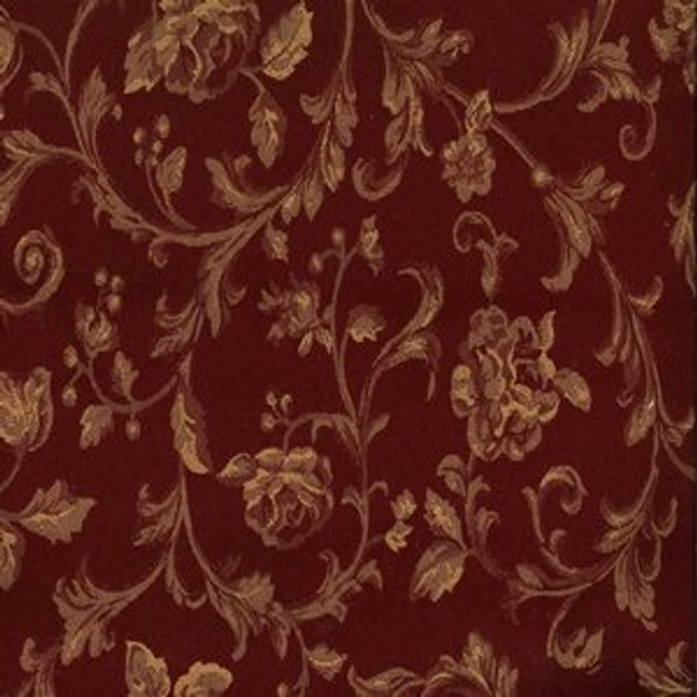 Wildcat Wine by Norbar Designer Fabric 56% POLYESTER 44% COTTON TAIWAN 27"V - 13 1/2"H 54 - Swanky Fabrics -
