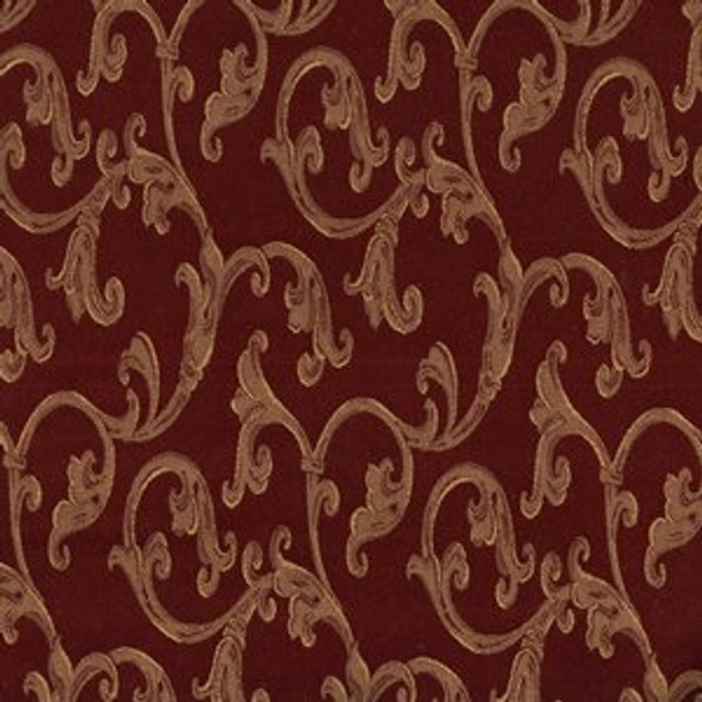 Winette Wine by Norbar Designer Fabric 56% POLYESTER 44% COTTON TAIWAN 11 1/4"V - 6 7/8"H 54 - Swanky Fabrics -