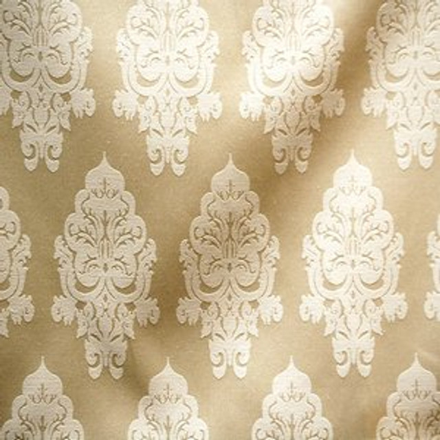 Wondrous Cream by Norbar Designer Fabric 56% POLYESTER 44% COTTON TAIWAN 10 7/8"V - 4 1/2"H 54 - Swanky Fabrics -