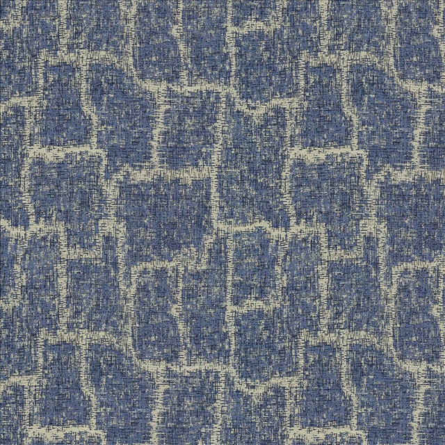 Justified Blue  by Kasmir Designer Fabric 1454 57% Polyester
29% Cotton
14% Rayon
 USA 30,000 Wyzenbeek Double Rubs Horizontal: 14 1/8 inches and Vertical: 14 4/8 inches 54  - Swanky Fabrics -