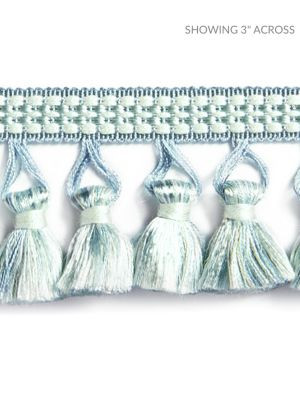 Plaza Tassel Fringe Seaspray SCFT15050005 by Scalamandre Designer Trim NOVANTA PASSEMENTERIE 54% FIBRANNE 46% RAYON CHINA LIGHT DUTY Horizontal: 0" and Vertical: 0" 2.25 - Swanky Fabrics -