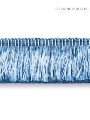 Gripsholm Brush Fringe Blue Jay SCFC14970008 by Scalamandre Designer Trim NOVANTA PASSEMENTERIE 52% FIBRANNE 45 % RAYON 3% POLYESTER CHINA LIGHT DUTY Horizontal: 0" and Vertical: 0" 1.5 - Swanky Fabrics -