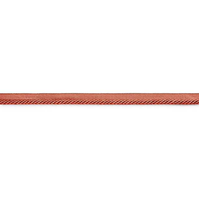 Boulevard Cord/Persimmon C314-009 by Scalamandre Trim Designer Trim SUPPLIERS WAREHOUSE U.S.A. 15% POLYESTER 1% ACRYLIC|48% COTTON 19% RAYON 17% FIBRANNE CHINA LIGHT DUTY Horizontal: 0" and Vertical: 0" 0.25" - Swanky Fabrics -