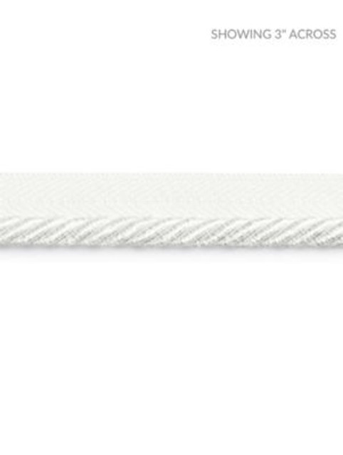 Boulevard Cord Ivory SCC3140002 by Scalamandre Designer Trim NOVANTA PASSEMENTERIE 15% POLYESTER 1% ACRYLIC, 48% COTTON 19% RAYON 17% FIBRANNE CHINA LIGHT DUTY Horizontal: 0" and Vertical: 0" 0.25 - Swanky Fabrics -