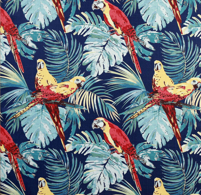Malaga Navy 2 by Norbar Designer Fabric 100% POLYESTER CHINA 13 1/2"V 13 1/2"H 54" - Swanky Fabrics -