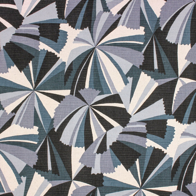 Tulsa Indigo by Norbar Designer Fabric 80% COTTON 20% LINEN ISRAEL 25 1/4"V 13 1/3"H 54 - Swanky Fabrics -