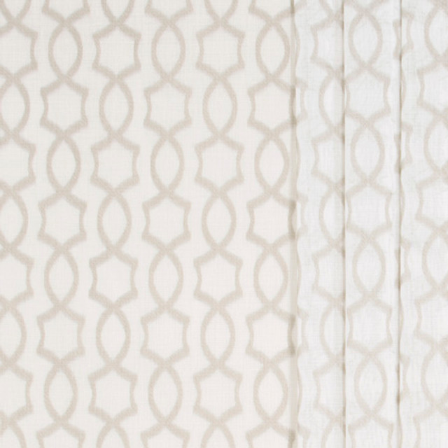 Silver Medal Smoke by Carole Designer Fabric Sheer Marvel 100% Polyester TURKEY N/A </p><p>Repeat: 1 1/4" V, 8 1/4" H 118" - Swanky Fabrics -