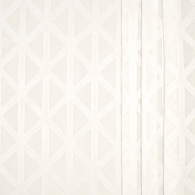 Crossover Ivory by Carole Designer Fabric Sheer Marvel 100% Polyester TURKEY N/A </p><p>Repeat: 7 1/2" V, 7 5/8" H 126" - Swanky Fabrics -