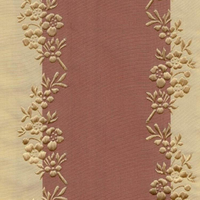Tiny Blooms Rose by RM CoCo Designer Fabric Silk Roads - Wesco 100% SILK Horizontal: 2.5 and Vertical: 6.5 55 - Swanky Fabrics -