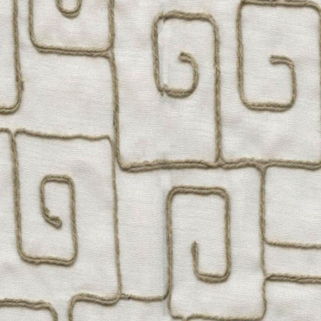 Chatterbox Natural by RM CoCo Designer Fabric Sheer Genius 100% POLYESTER Horizontal: 16.5 and Vertical: 17 57 - Swanky Fabrics -