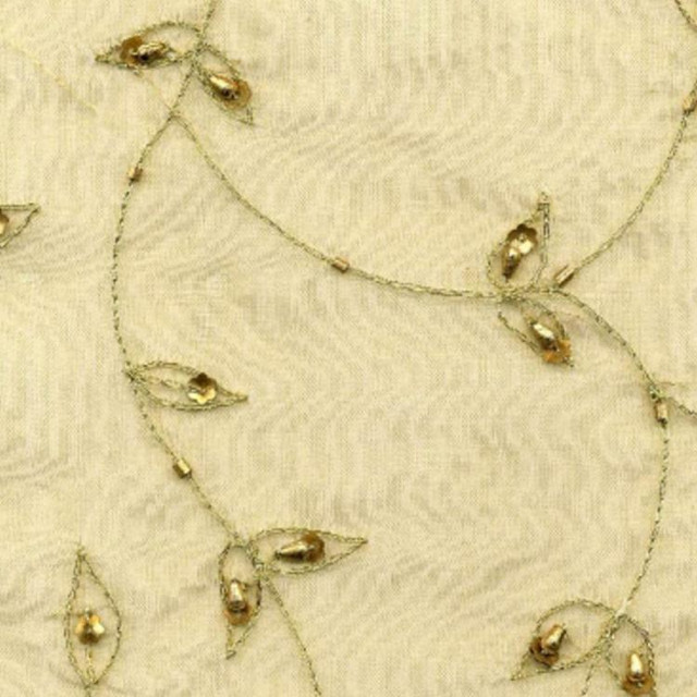 Breathe Easy Gold by RM CoCo Designer Fabric CASUAL ELEGANCE F07**** 100% SILK Horizontal: 10.25 and Vertical: 12 51.25 - Swanky Fabrics -