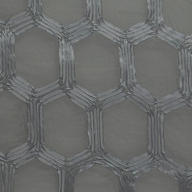 Magna Grey by RM CoCo Designer Fabric Natural Light - Wesco 100% POLYESTER Horizontal: 3.75 and Vertical: 8.5 48.75 - Swanky Fabrics -