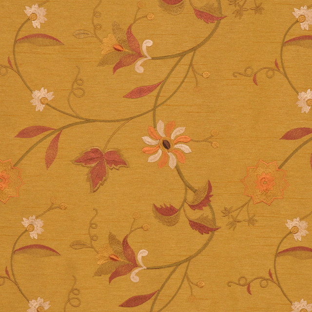 Samberg Dark Gold by RM CoCo Designer Fabric Improv 70% polyester 30% Rayon Horizontal: 11.5 and Vertical: 9.5 54 - Swanky Fabrics -