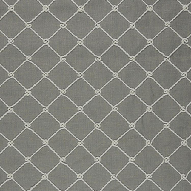Lariat Pewter by RM CoCo Designer Fabric Finishing Touches Vol 5 60% POLY 30% COTTON 10% LINEN Horizontal: 2.1 and Vertical: 1.85 54 - Swanky Fabrics -