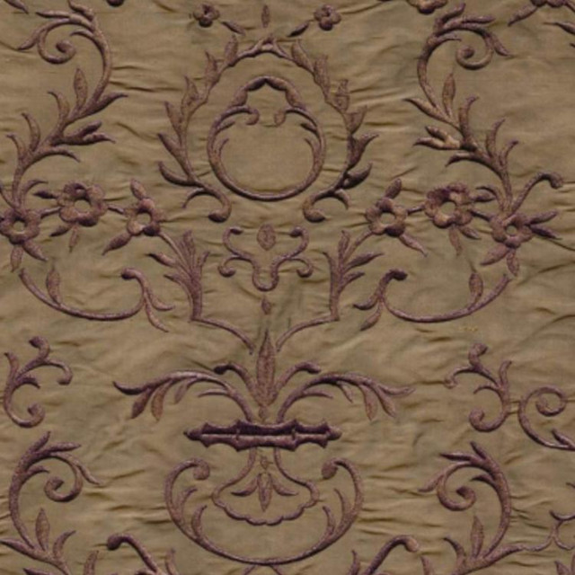 Grandeur Golden Mocha by RM CoCo Designer Fabric Past, Present, Future - Wesco 100% SILK Horizontal: 17 and Vertical: 15 51 - Swanky Fabrics -