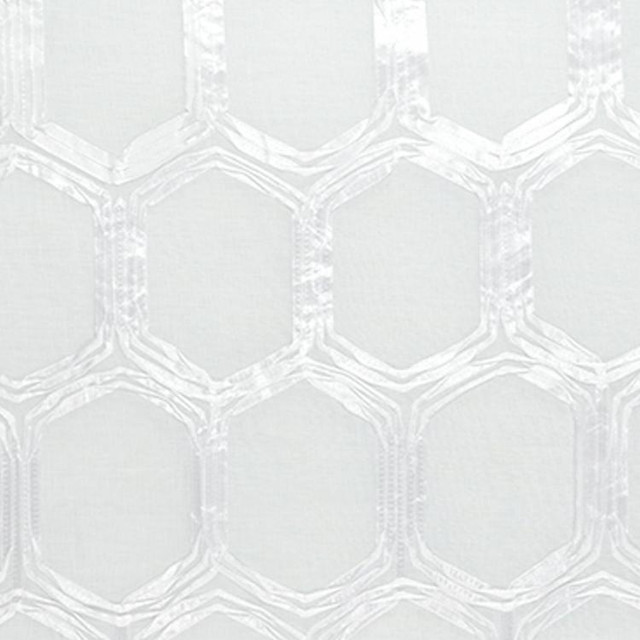 Magna White by RM CoCo Designer Fabric Natural Light - Wesco 100% POLYESTER Horizontal: 3.75 and Vertical: 8.5 48.75 - Swanky Fabrics -