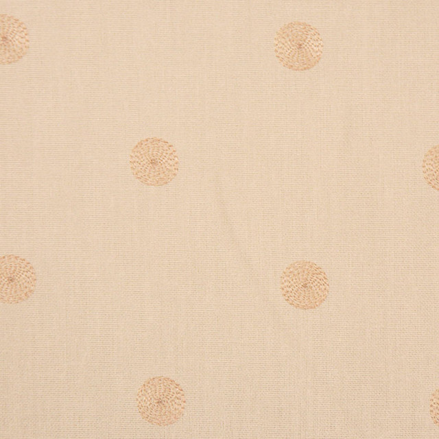 Thor Ecru by RM CoCo Designer Fabric Java 100% Polyester Emb: 100% Rayon 30000 Horizontal: 5 and Vertical: 4.25 54 - Swanky Fabrics -