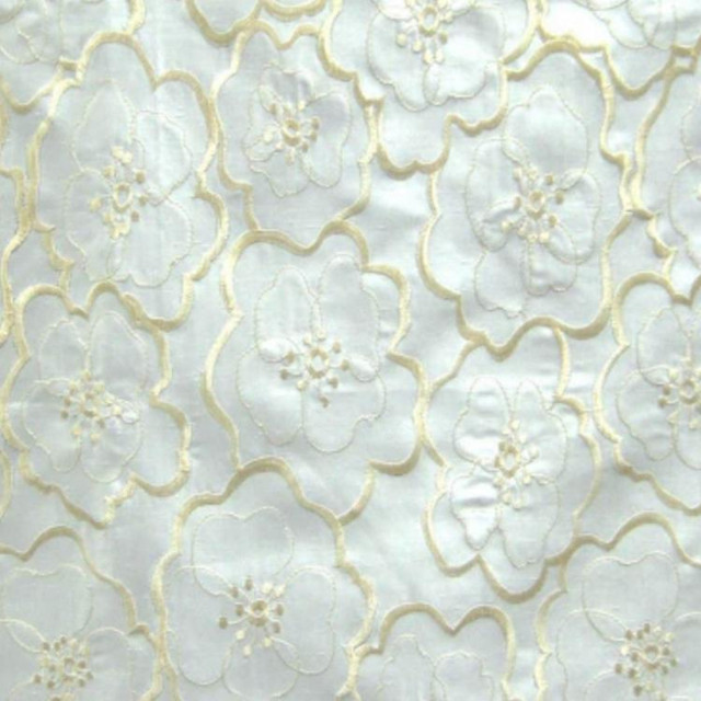 Sarafina Cream by RM CoCo Designer Fabric Color Gallery - Wind 100% Polyester Horizontal: 13 and Vertical: 11 52 - Swanky Fabrics -