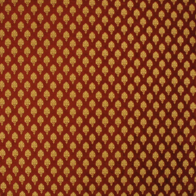 W07916 53 by RM CoCo Designer Fabric Ancient Rouge 74% Viscose 14% Cotton 12% Polyester See Sample 16000 Horizontal: 3.35 and Vertical: 4.5 54 - Swanky Fabrics -