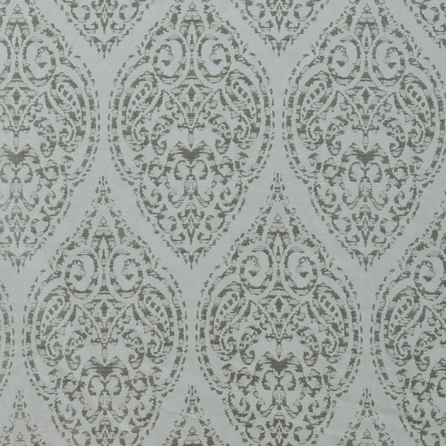 Calistoga D Silver by Europatex Designer Fabric Calistoga 17% Viscos, 83% Polyester China Horizontal: 9.8" and Vertical: 26" 55" - Swanky Fabrics -