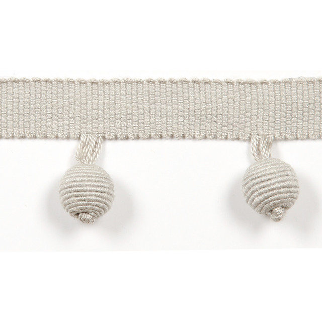 Le Lin Beaded Fringe Pebble by Europatex Designer Fabric Le Lin Collection 63% Linen, 37% Rayon China Horizontal: N/A and Vertical: N/A 1.46" - Swanky Fabrics -