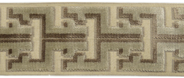 Oslo Vanilla by Europatex Designer Fabric Oslo 31% Polyester, 58%Rayon, 11% Linen China Horizontal: 2.75" and Vertical: N/A 3.5" - Swanky Fabrics -