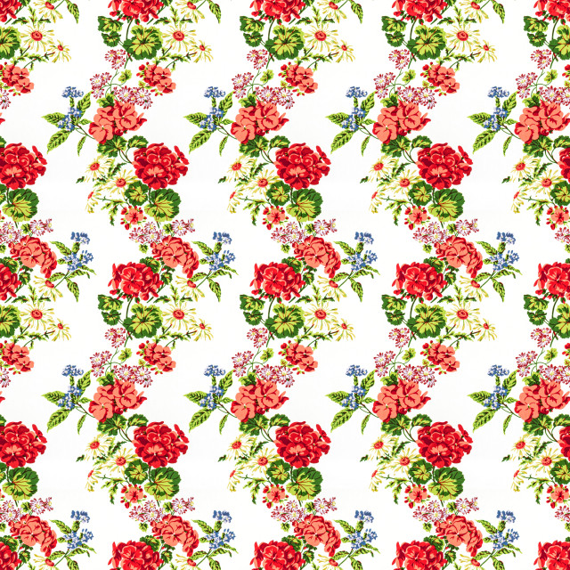 7545-3 Summer Garden by Bassett Mcnab Designer Fabric BASSETT MCNAB PRINTS 100%COT USA </p><p>Repeat: 26.5 54 in - Swanky Fabrics -