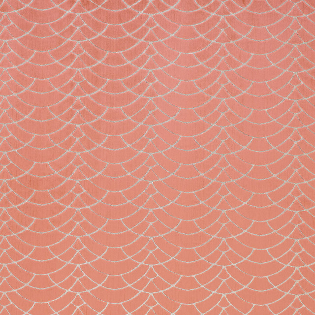 Bolton 8 Salmon by Marcus William Designer Fabric KAI/MARCUS WILLIAM ARAVALLI 61%SVI 39%POL INDIA MARTINDALE WEAR TEST (80 000 CIRCULAR RUBS) </p><p>Repeat: 2.5 55 in - Swanky Fabrics -