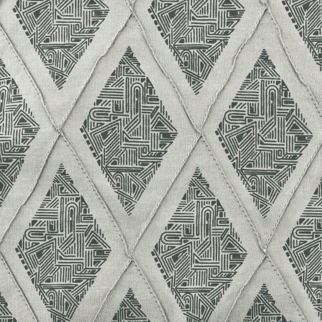 Denton 2 Charcoal by Aoc Designer Fabric COLOR MY WINDOW DOVE/CHARCOAL 80%SVI 20%POL INDIA </p><p>Repeat: 5.875 54 in - Swanky Fabrics -