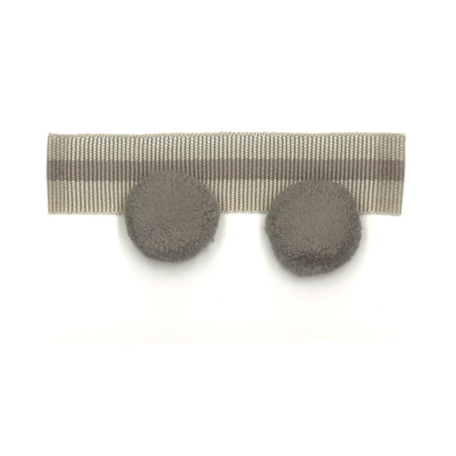 Abbott 4 Grey by Stout Designer Trim METROPOLITAN 74%ACR 17%SVI 9%POL CHINA </p><p>Repeat: 0 1.75 in - Swanky Fabrics -