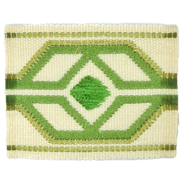 Dermotte 4 Spring by Stout Designer Trim TREND ALERT 56%SVI 35%LIN 9%COT CHINA </p><p>Repeat: 0 2.13 in - Swanky Fabrics -
