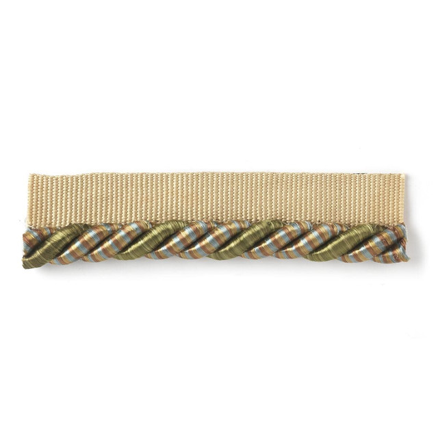 Drawbridge 4 Tarragon by Stout Designer Trim MYSTIQUE TRIM 49%COT 45%SVI 6%POL CHINA </p><p>Repeat: 0 0.38 in - Swanky Fabrics -