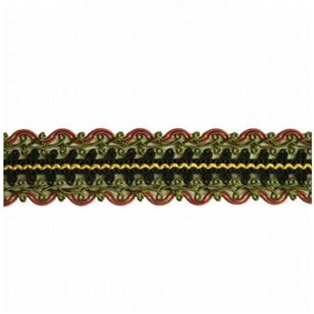 Hemingway 53 Licorice by Stout Designer Trim ART OF DESIGN BRAIDS/GIMP/BORDER 70%SVI 17%COT 13%NYL CHINA </p><p>Repeat: 0 1.37 in - Swanky Fabrics -
