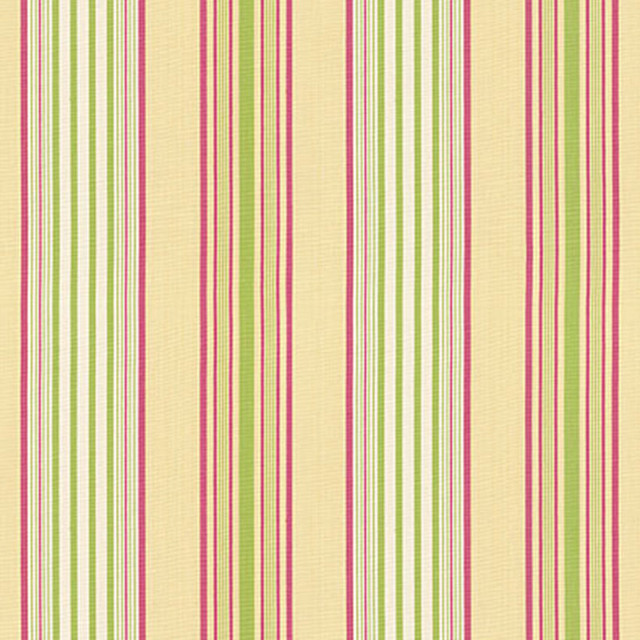 Saratoga Cotton Stripe Maize / Pear / Raspberry 62960 by Schumacher Designer Fabric COUNTRY HOUSE COTTONS See Sample INDIA . </p><p>Repeat: Horizontal: 9 1/4" (23CM) and Vertical: - 54" WIDE (137CM) - Swanky Fabrics -