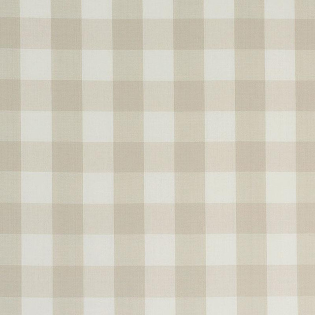 Camden Cotton Check Natural 63049 by Schumacher Designer Fabric Revisit Of Popular Patterns 3.0" - Swanky Fabrics -